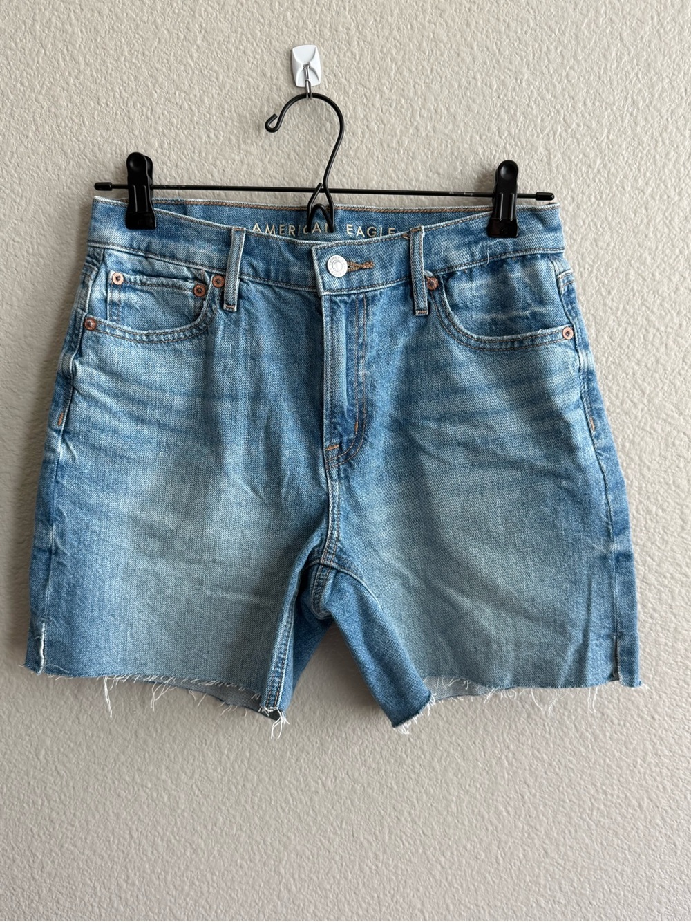 American Eagle Outfitters Light Wash Denim Cutoff Shorts